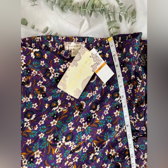 Band Of The Free LINAELLE PURPLE FLORAL WRAP SKIRT Size Small - Picture 10 of 12